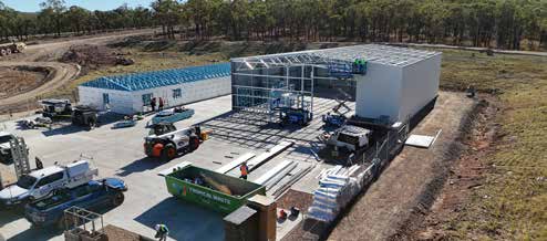 O&M building construction at Lotus Creek Wind Farm